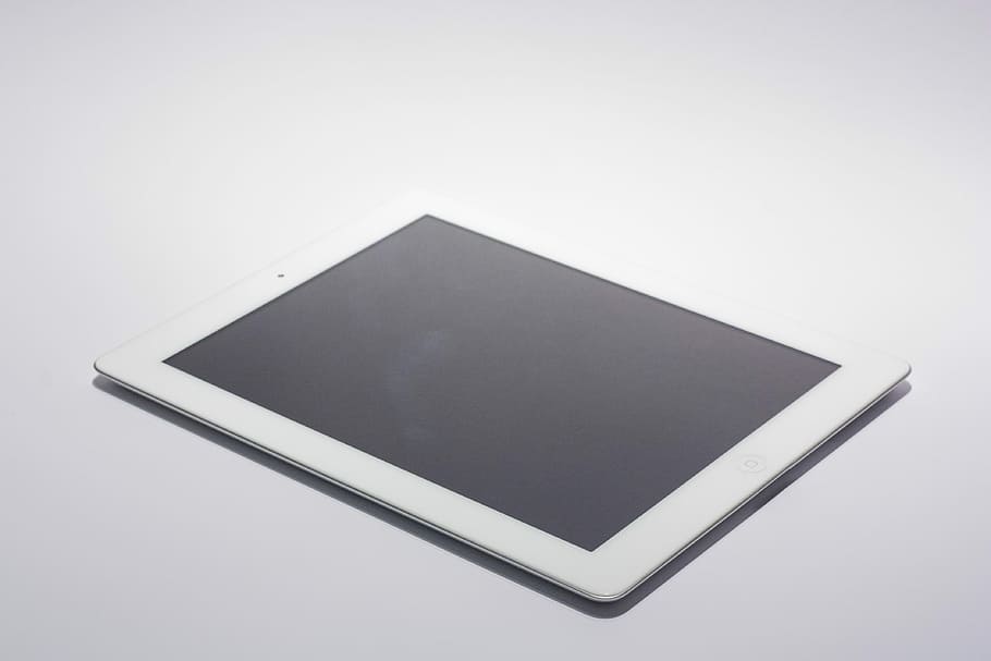 white tablet computer, Ipad, Apple, Tablet, Computer, Mobile, tablet, computer, technology, touch screen, multimedia