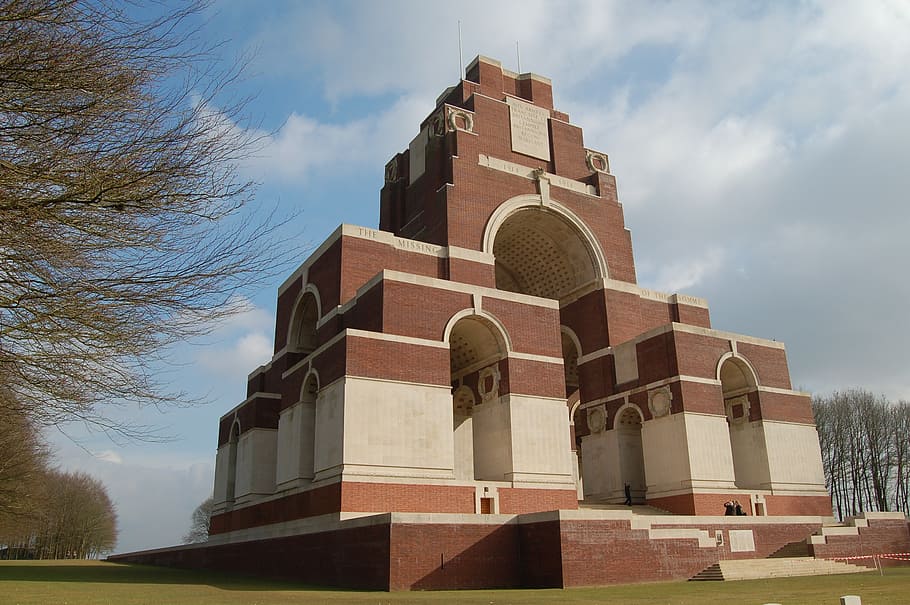 thiepval, memorial, world war 1, battlefield, remembrance, belgium, military, peace, first, history