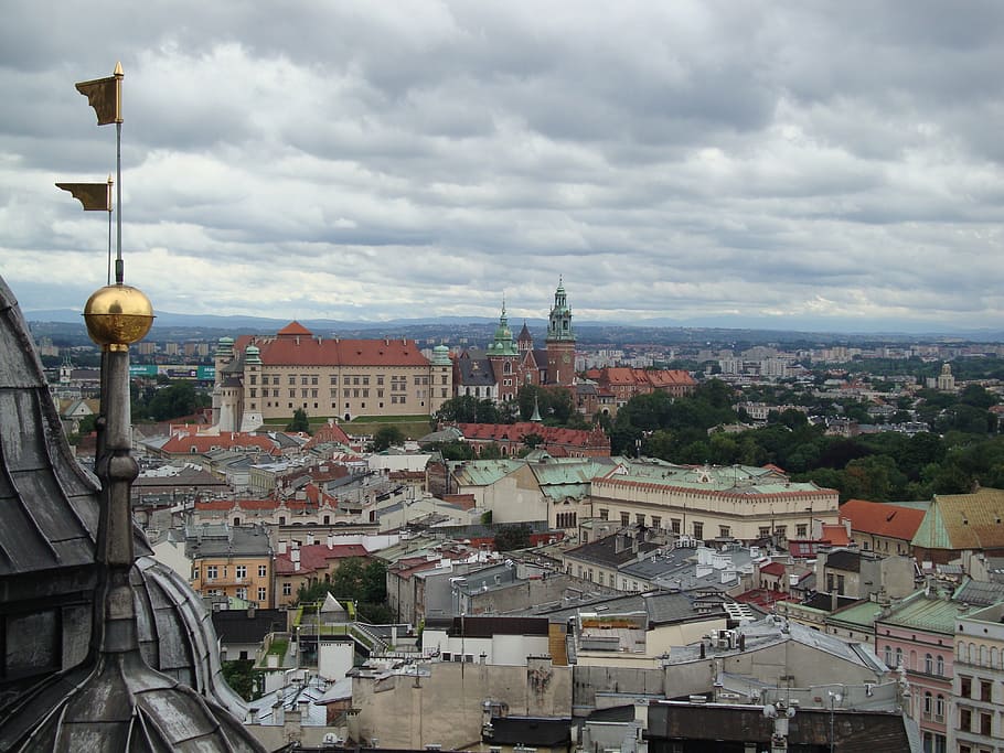 Cracóvia, Polônia, Wawel, castelo, monumento, exterior do edifício, arquitetura, estrutura construída, cidade, construção
