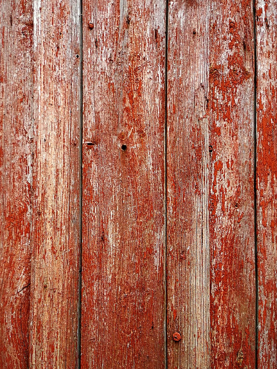 wood, old, paint, texture, boards, red, wood - material, textured, backgrounds, full frame