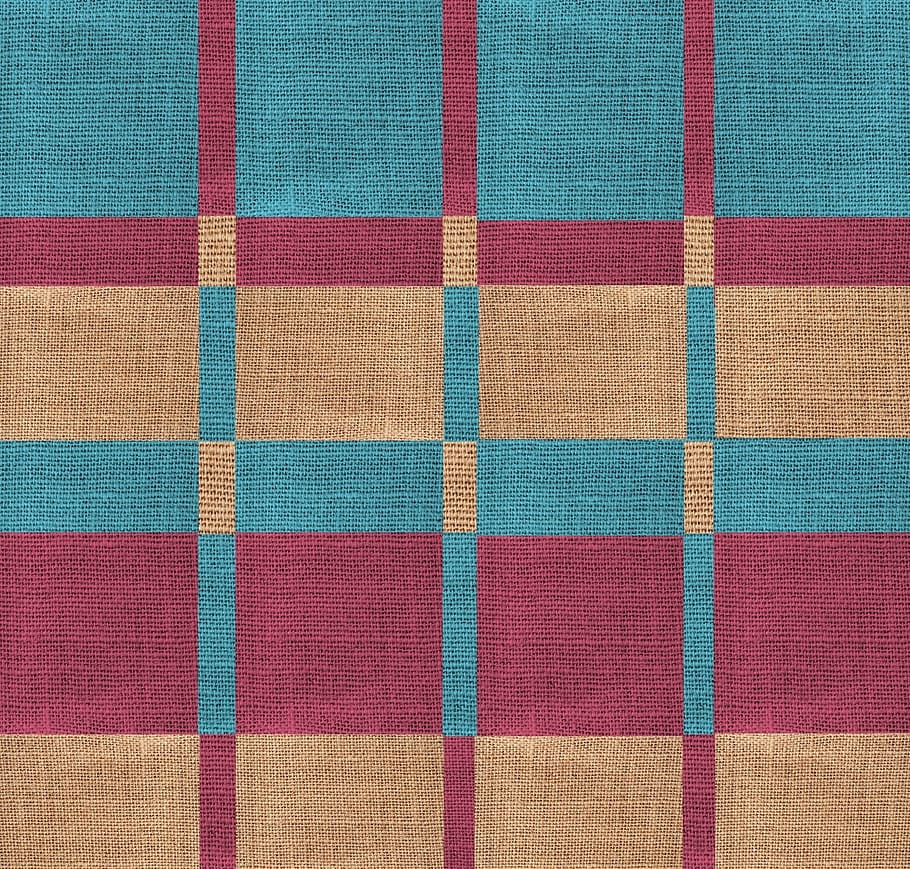 Marrón, rojo, azul, textil, tela, patrón, colorido, textura, telón de fondo, papel tapiz