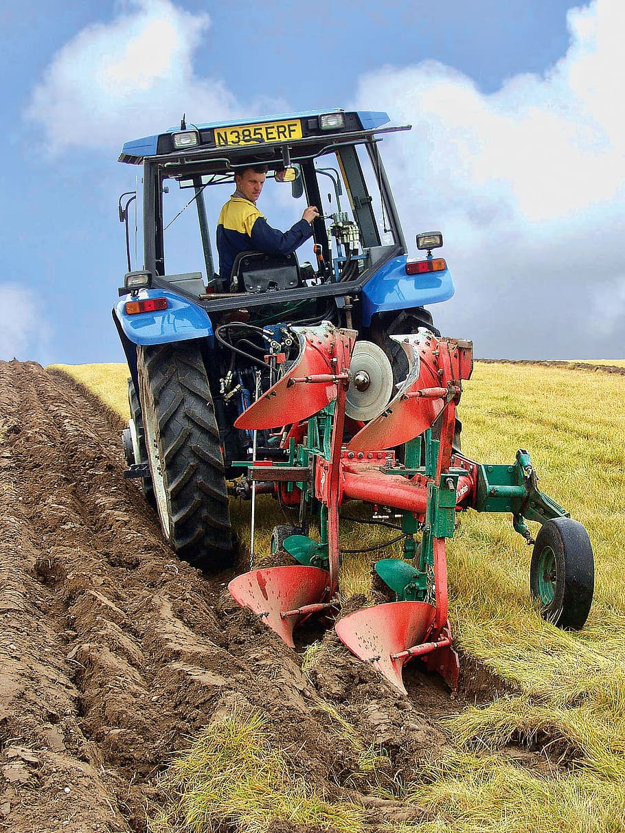 Farming, Ploughing, Agriculture, Plough, soil, rural, farmland, cultivation, plowed, machinery