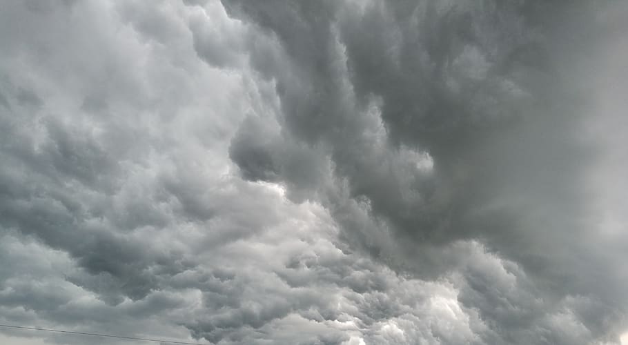clouds, gray, bury, weather, dark, rain, threatening, atmosphere, thunder, atmospheric
