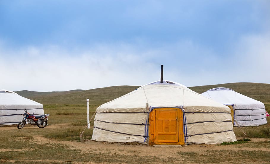 パオ, モンゴル, 大草原, 遊牧民, 旅行, 伝統文化, 伝統, 家, テント, 冒険