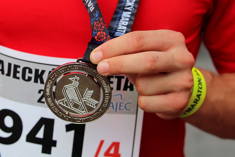 sport, marathon, medal, win, reward, run, rajec marathon, rajec marathon 2019, the result, the goal