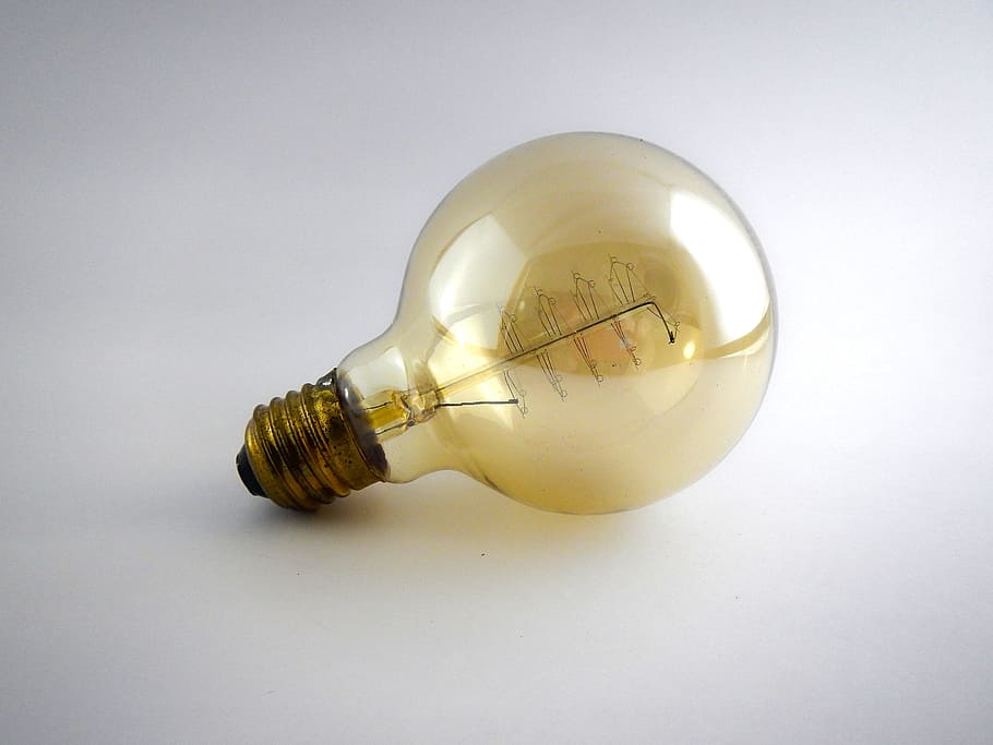 bulb, light, electricity, lighting, lamp, voltage, strand, studio shot, single object, white background
