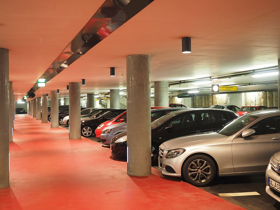 cars, parked, parking, curb, multi storey car park, park level, park, alternate space, parking level, full