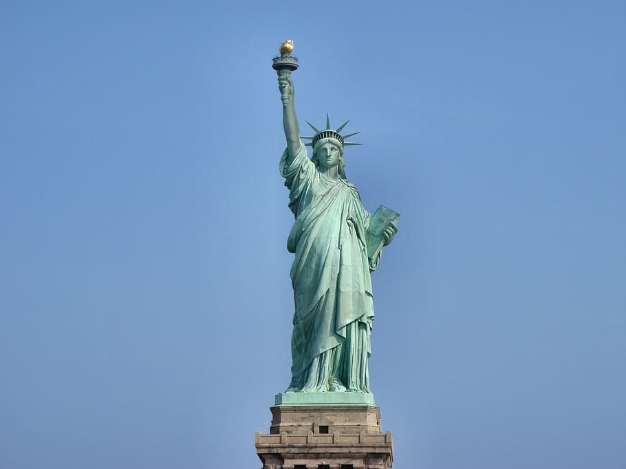patung, kebebasan, baru, kota york, Patung Liberty, Liberty, New York, Kota New York, amerika, dom