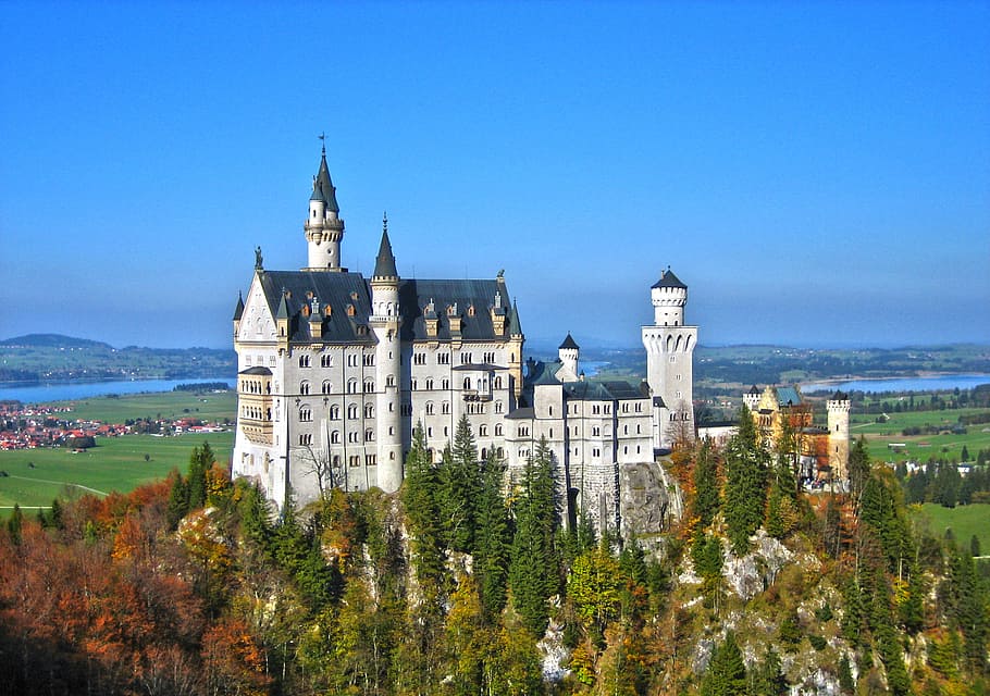 neuschwanstein castle, germany, neuschwanstein castle, castle, kristin, allgäu, fairy castle, füssen, bavaria, architecture, building