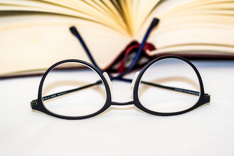 buku, kacamata baca, berbagai, pendidikan, pengetahuan, pembelajaran, sekolah, siswa, belajar, kacamata