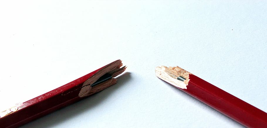 lápis quebrado, lápis, fratura, quebrado, rachaduras, danos, pressão, tensão, fragmentado, frágil