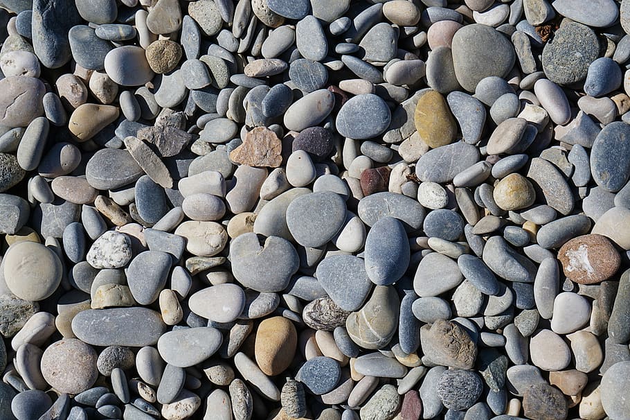 pedras, seixo, seixos, natureza, praia, roliço, pedras da costa, inferno, planos de fundo, rocha - Objeto
