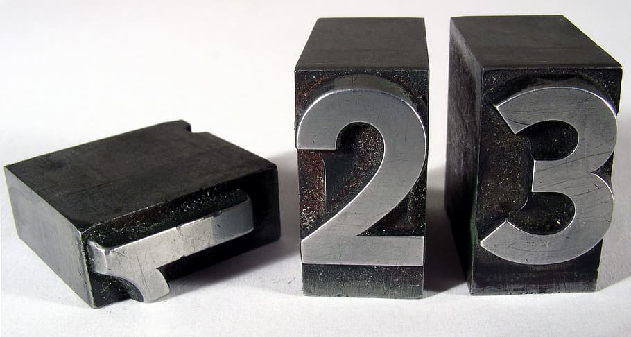 1, 2, 3 bloques de números, dígitos, pago, 123, 3, serie, número, uno