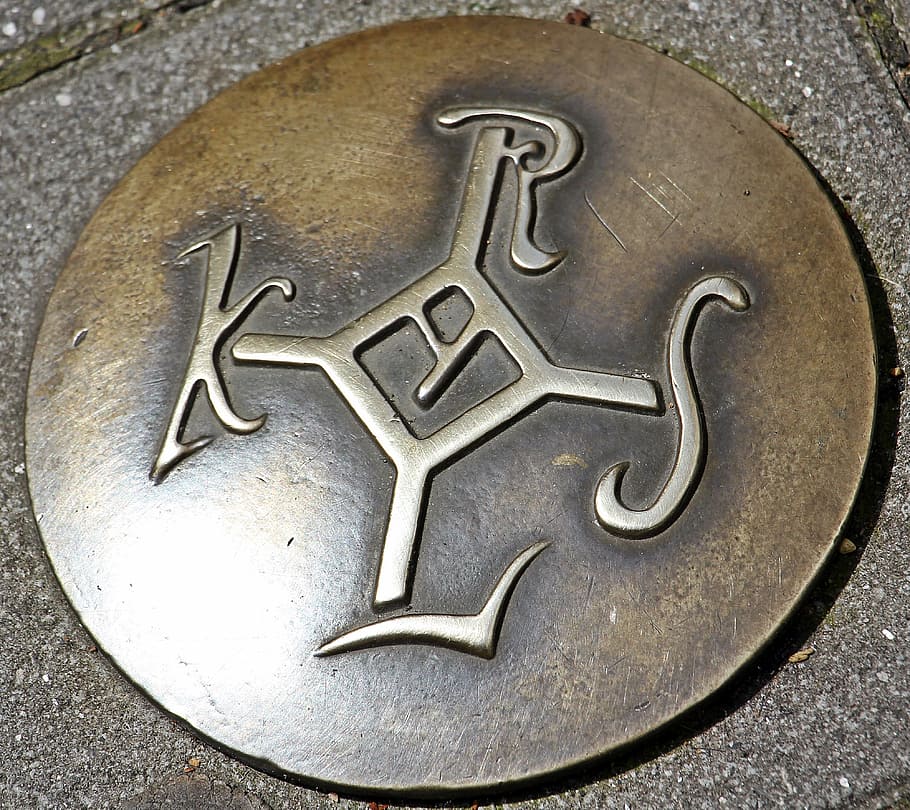 charles, great, Seal, seal of charles of the great, monogram, iron monogram of charlemagne, ground, embedded in the ground, metal, cross with letters