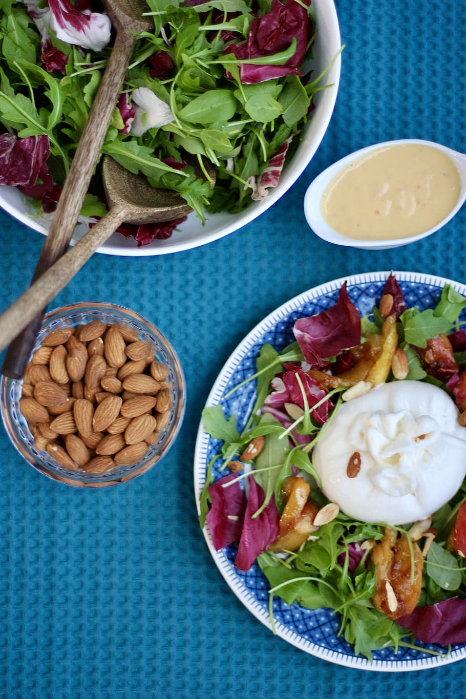 cheese, nuts, sauce, salad, feeding, appetizer, healthy, almond, food, fresh