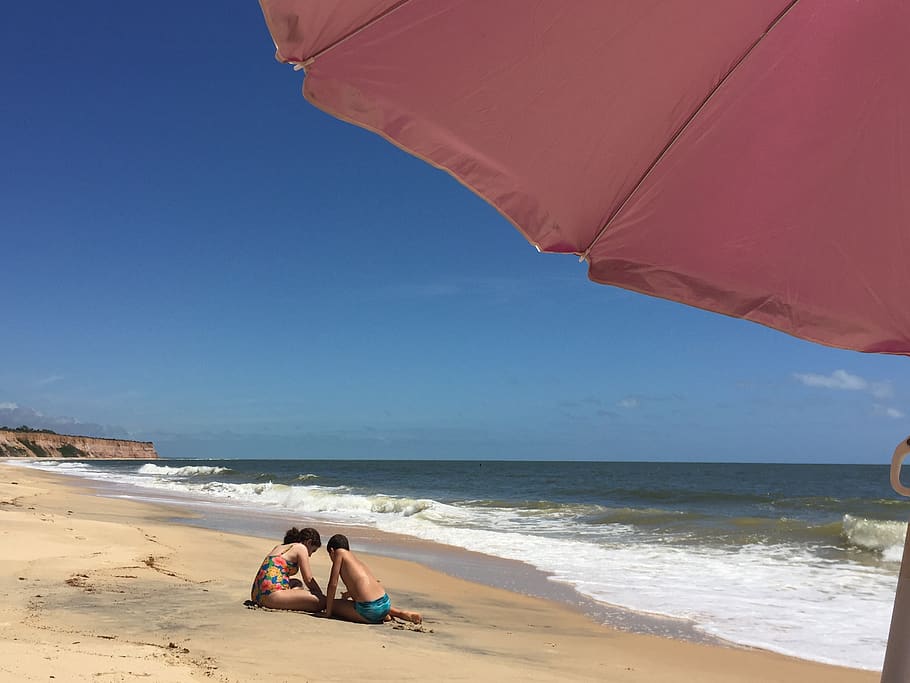 prado, bahia, beach, blue, brazil, brazilian, coast, landscape, nature, outdoor