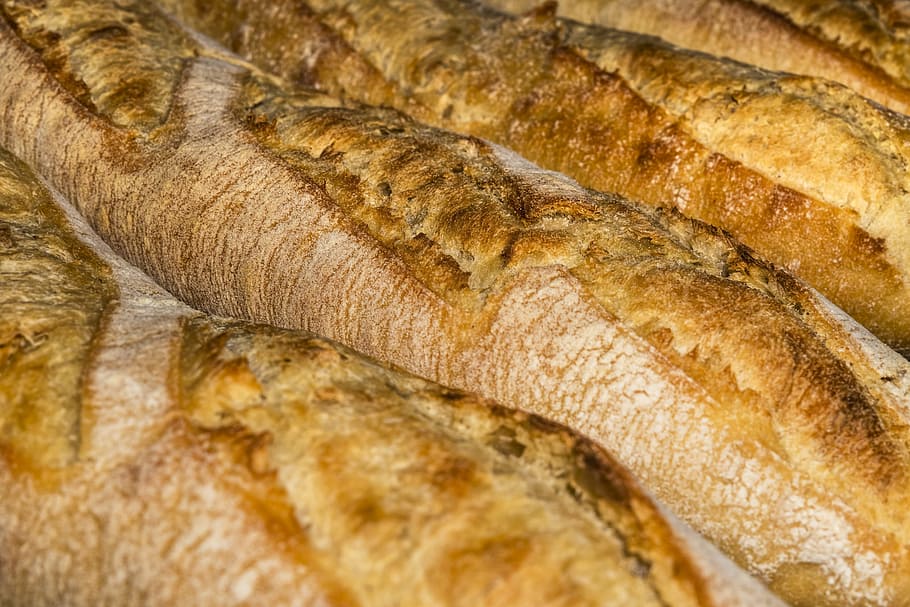 Baguette, Bread, Food, Edible, baked goods, eat, white bread, bakery, delicious, baked