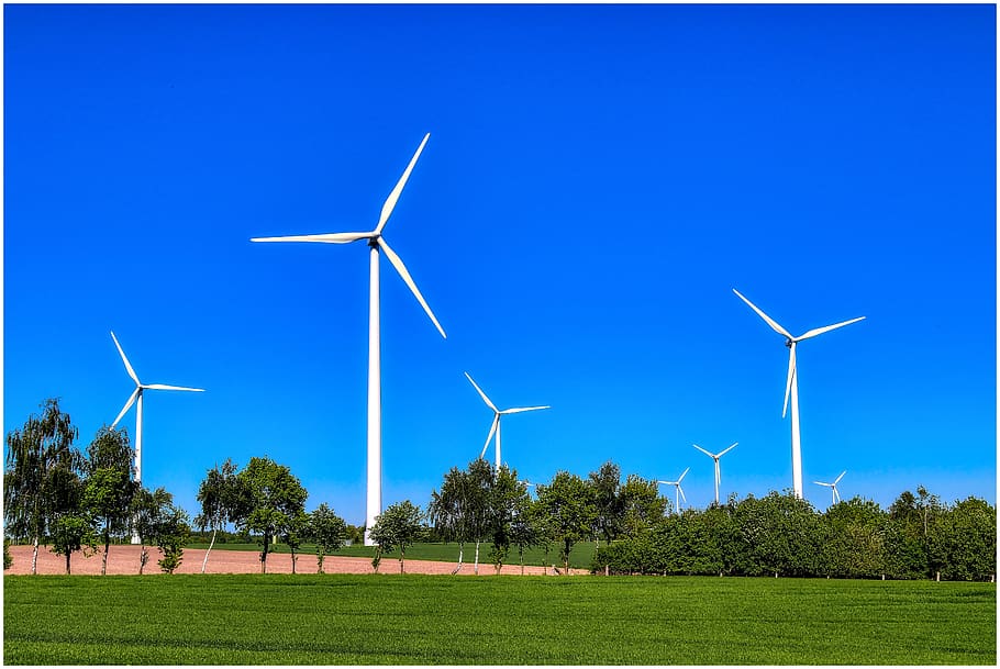 pinwheel, sky, wind power, energy, wind energy, nature, landscape, windräder, wind turbine, environmental technology