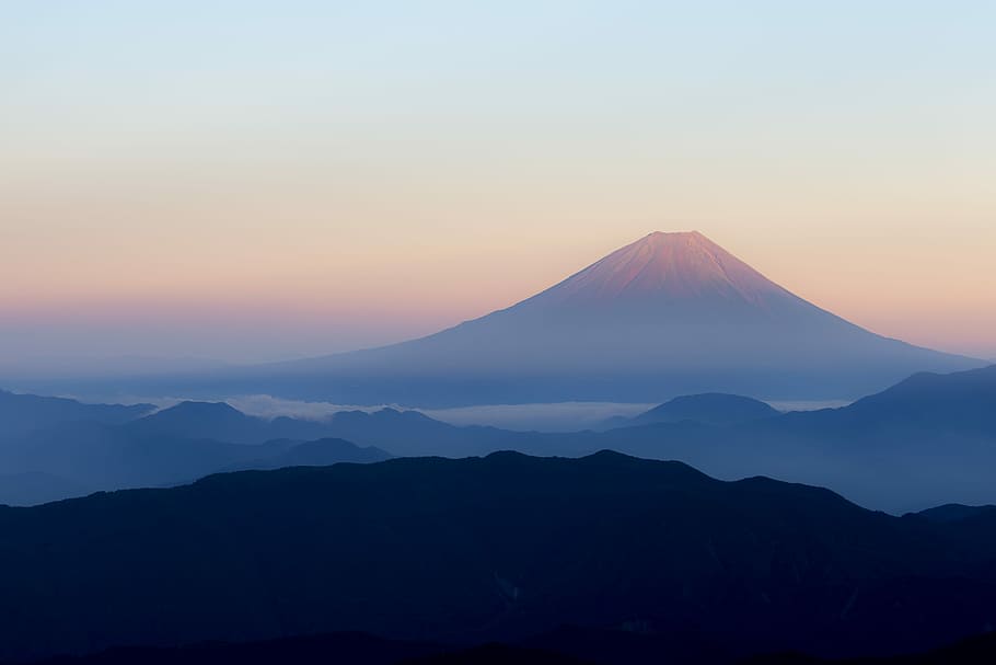 gunung, lanskap fuji, Gunung Fuji, Lansekap, Jepang, indah, foto, lanskap, megah, alam