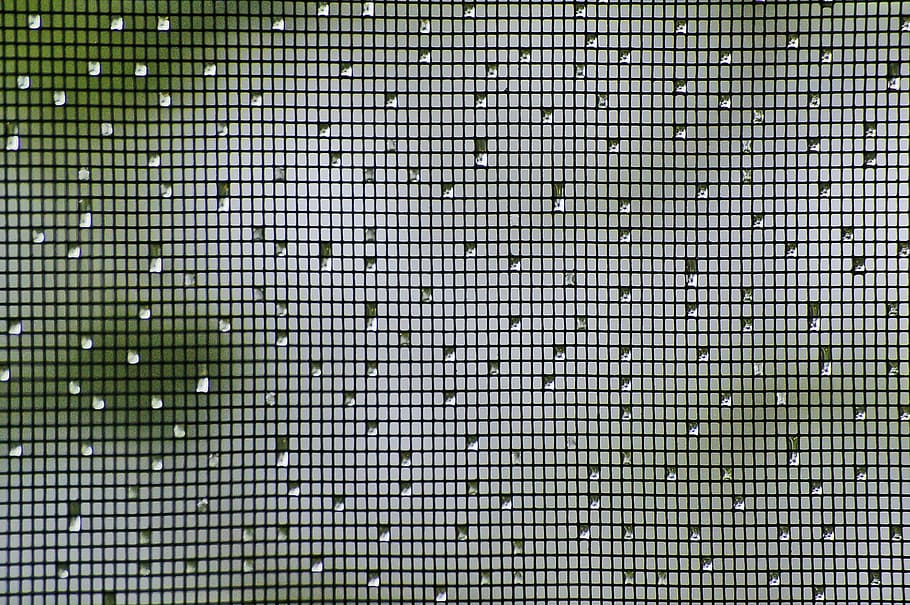 mesh screen, Mesh, Fly Screen, Drops, Water, rain, pattern, droplet, technology, grid