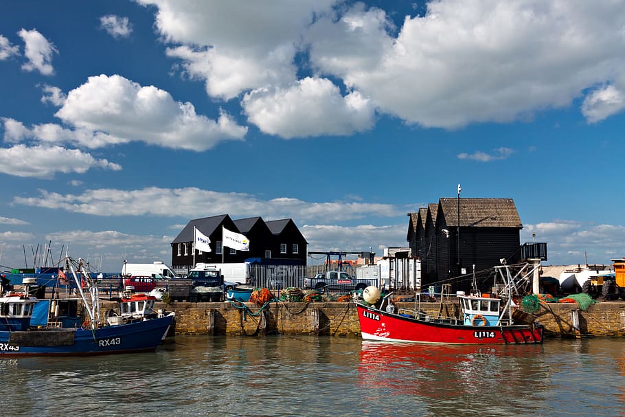 harbour., captured, Classic, English harbour, Image, Whitstable, Kent, England, various, boat