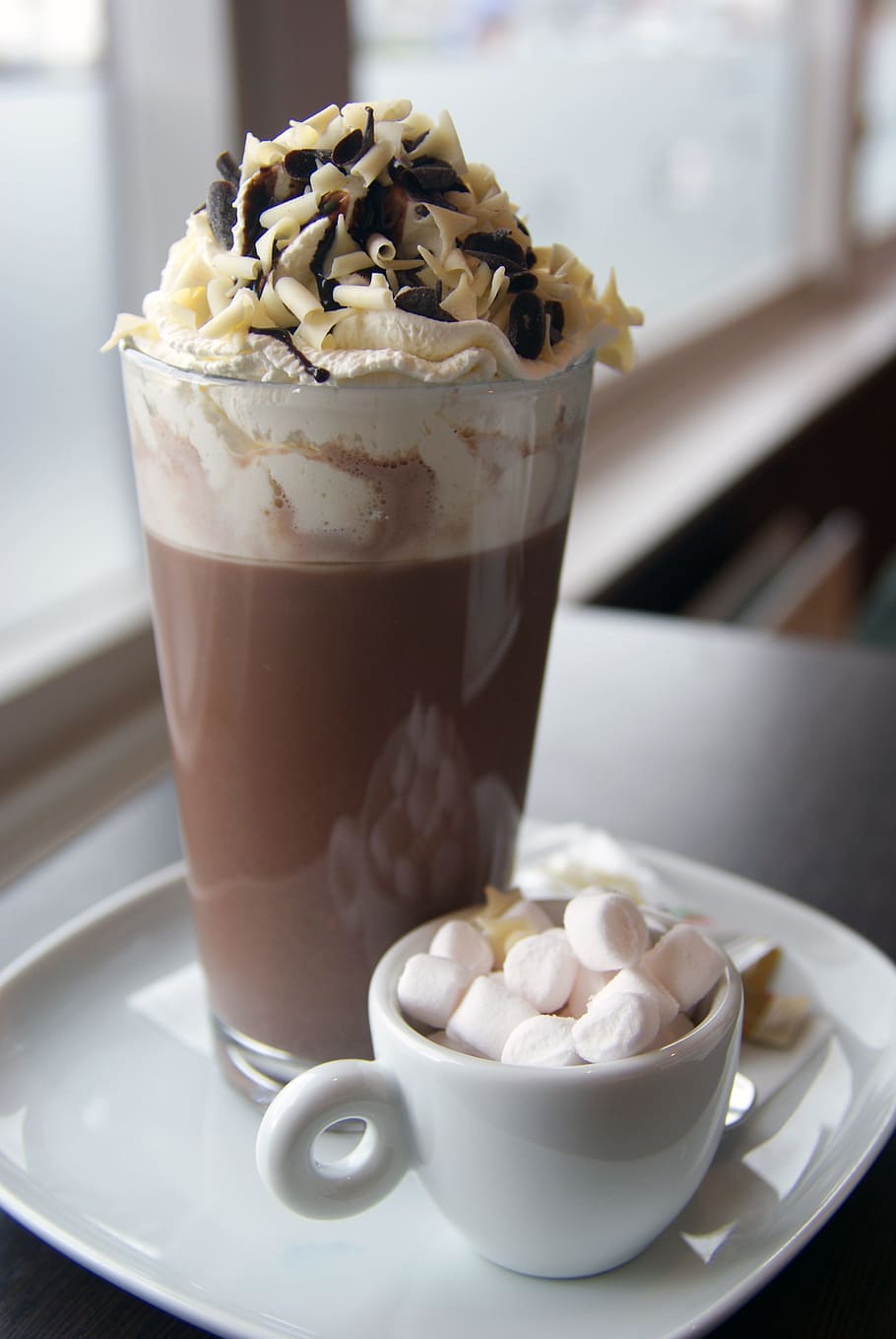 frappe ice blend, chocolate, top, hot chocolate, drink, hot, beverage, cocoa, mug, sweet