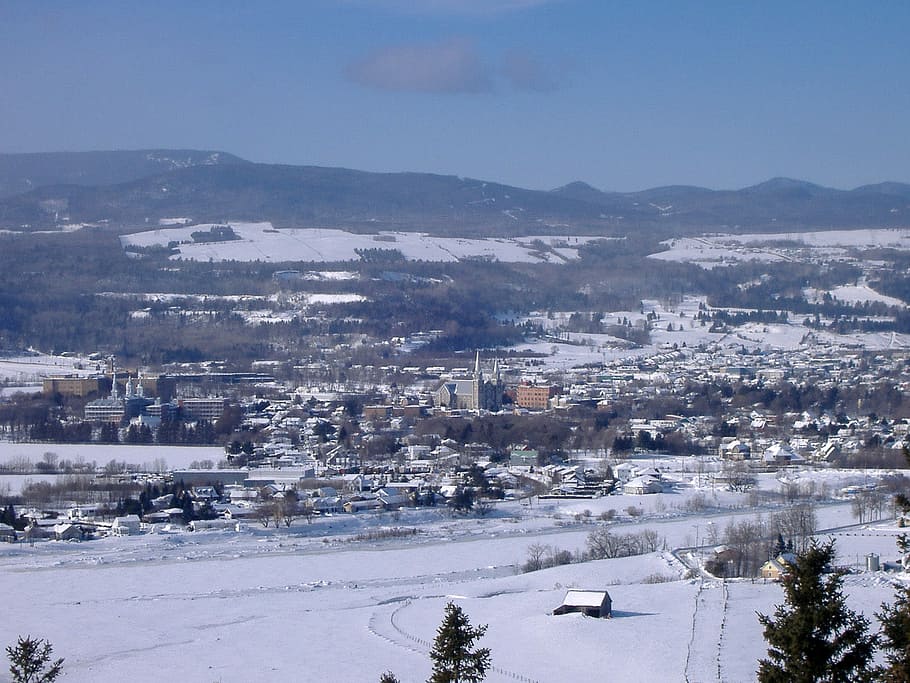 invierno, Baie-Saint-Paul, Quebec, Canadá, fotos, paisaje, paisajes, dominio público, nieve, naturaleza