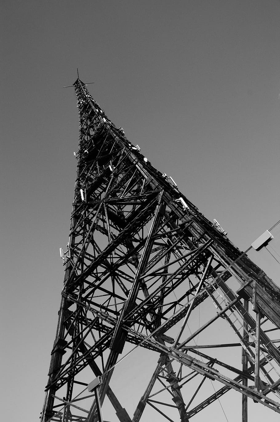 torre, rádio, metal, polônia, comunicação, tecnologia, telecomunicações equipamentos, torre de comunicações, tecnologia sem fio, telefone