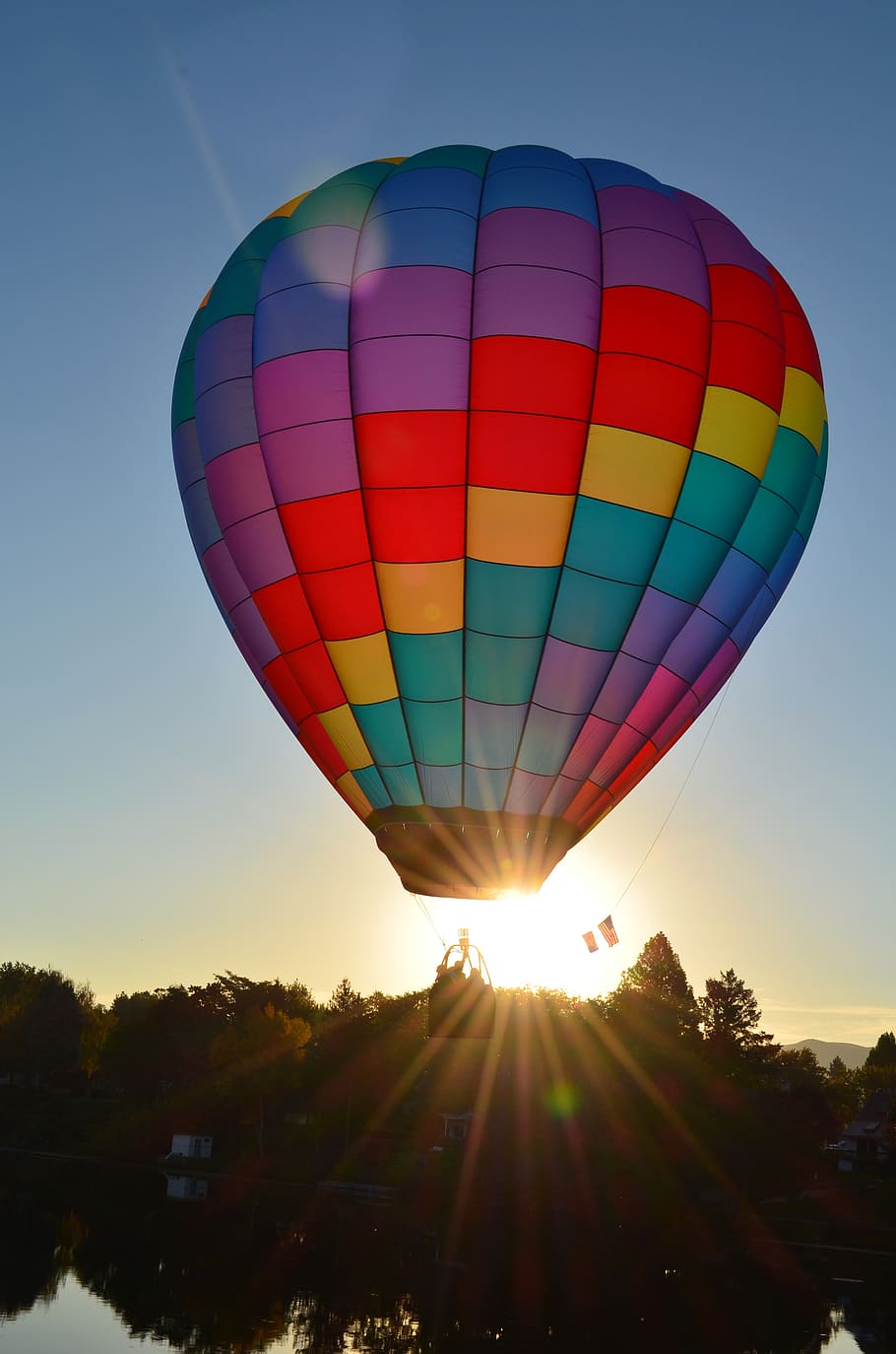 balon udara panas, balon, warna-warni, penerbangan, terbang, mengapung, angkutan, rekreasi, ballooning, airship