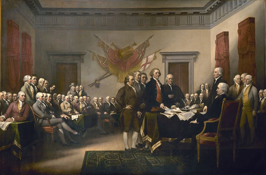 group, man painting, declaration of independence, united states, usa, conference, painting, john trumbull, contract, sign