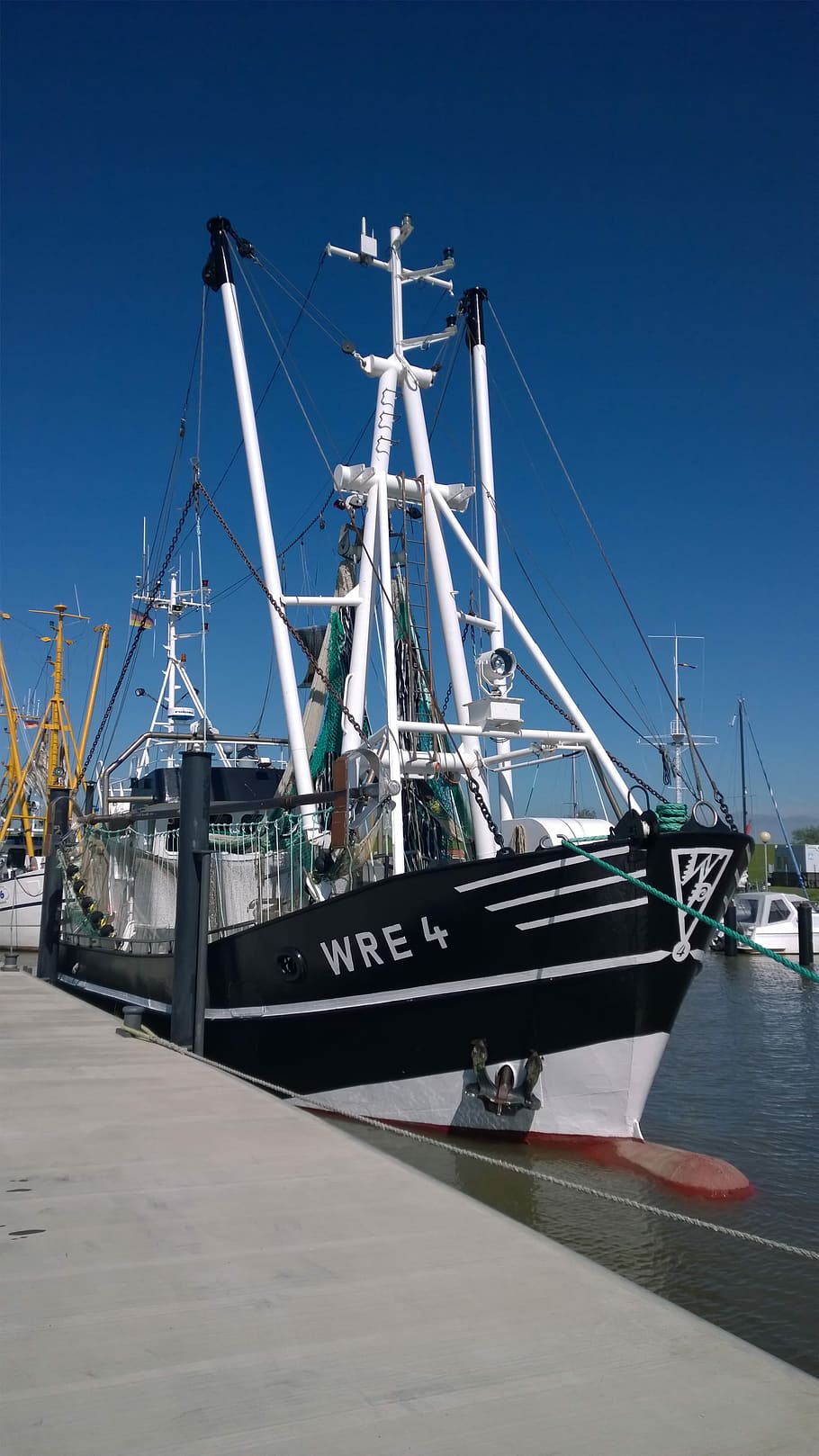 Shrimp, Port, Fishing Vessel, Wremen, fishing, nautical vessel, harbor, commercial dock, pier, transportation