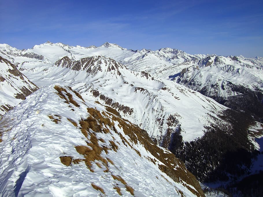 alpine, mountains, landscape, dolomites, bergwelt südtirol, snow, winter, cold temperature, mountain, scenics - nature