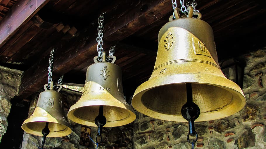 Bells, Church, Belfry, Architecture, religion, orthodox, cyprus, music, musical instrument, drum - percussion instrument