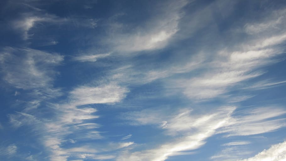 clouds, cirrus, filaments, sky, pattern, background, nature, blue, weather, day