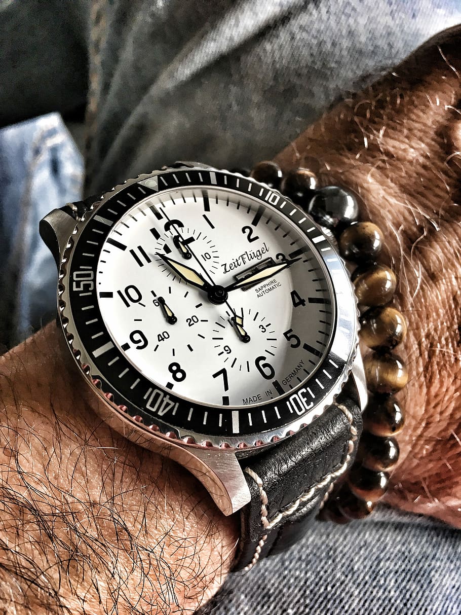 Clock, Wrist Watch, Time, time indicating, stopwatch, mens, pointer, wrist watches, valuable, clock face