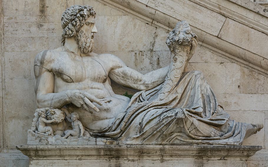 rome, statue, capitol square, capitol hill, italy, architecture, sculpture, famous Place, europe, history