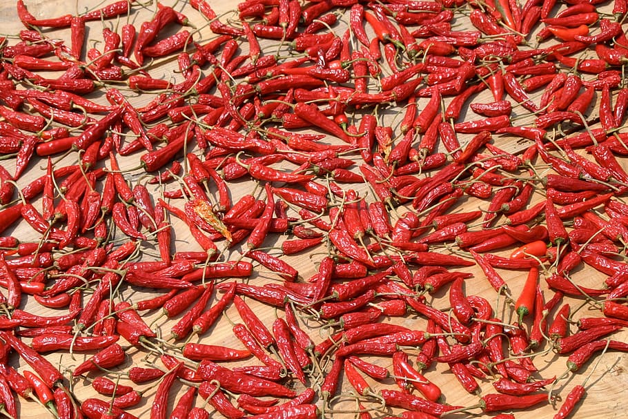 Spice, Sharp, Chili Peppers, Eat, chili, pepperoni, sharpness, red, full frame, backgrounds