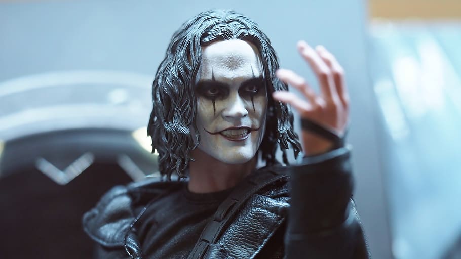 the crow, toy, figurine, comic, character, fictional, film, action, toys, costume