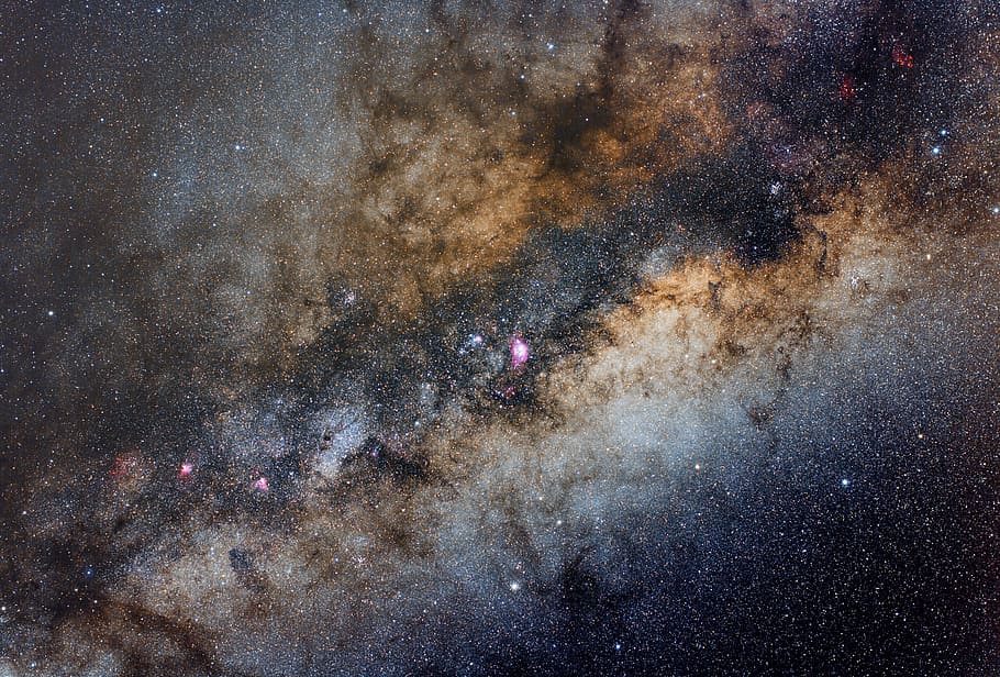 El, núcleo, Sagitario, Escorpio, DSLR, imagen, fondo de pantalla de nebulosa multicolor, astronomía, galaxia, estrella - espacio