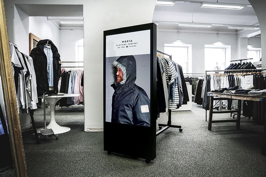 man, black, hoodie poster, man in black, hoodie, poster, digital signage, advertising, out-of-home, display