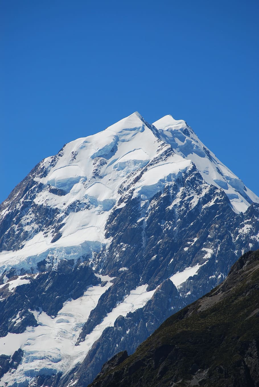 Mountain Top, Mount Cook, New Zealand, southern alps, alpine, snow, cook, mountain, aoraki, landscape