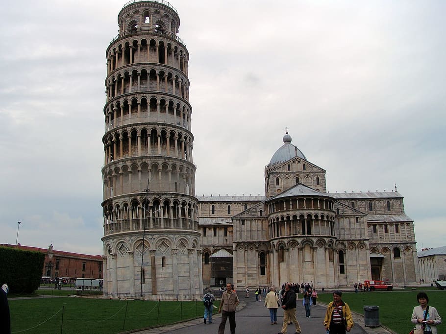 italy, pisa, leaning tower, places of interest, landmark, architecture, building exterior, built structure, sky, travel destinations