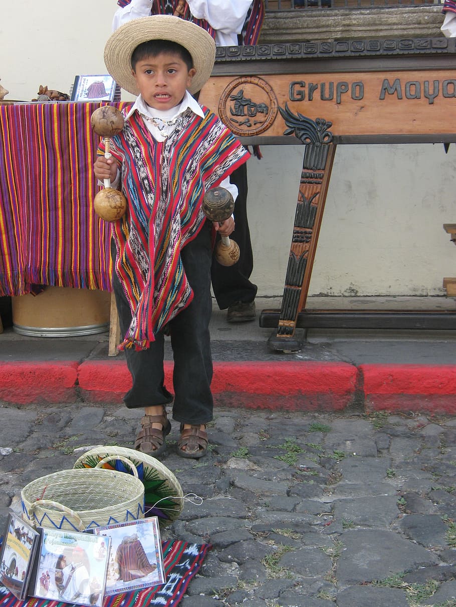 family, music, marimba, guatemala, child, one person, standing, looking at camera, real people, clothing