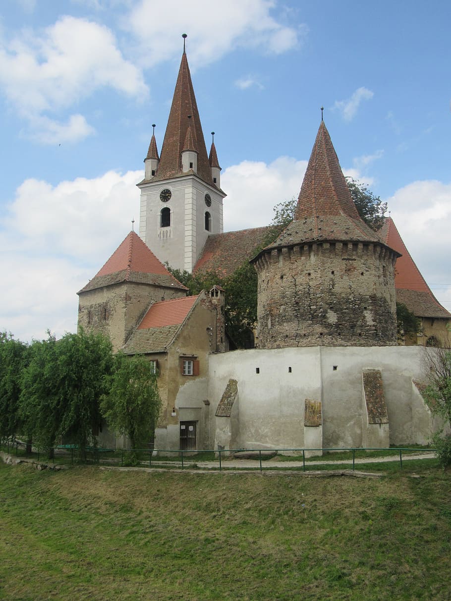 cristian, transylvania, romania, fortified church, built structure, architecture, building exterior, building, religion, sky