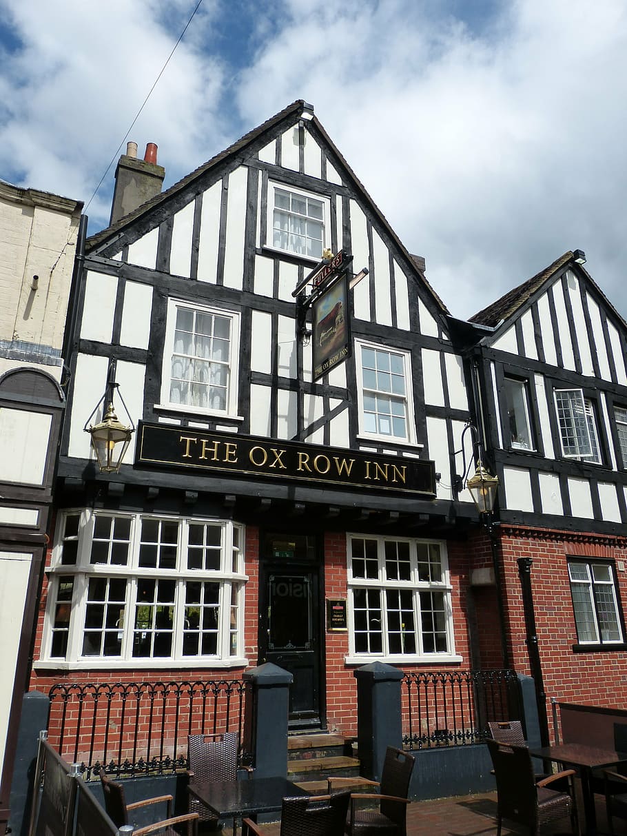 Salisbury, Reino Unido, Inglaterra, históricamente, arquitectura, edificio, casco antiguo, pub, restaurante, posada