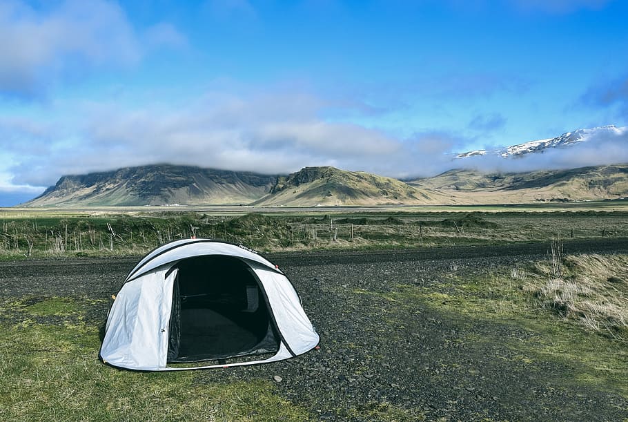 camp, mountains, iceland, scenic, view, landscapes, adventure, camping, journey, nature