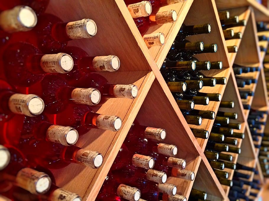glass bottle lot, brown, wooden, boxes, wine, vineyard, bottles, winery, alcohol, grape