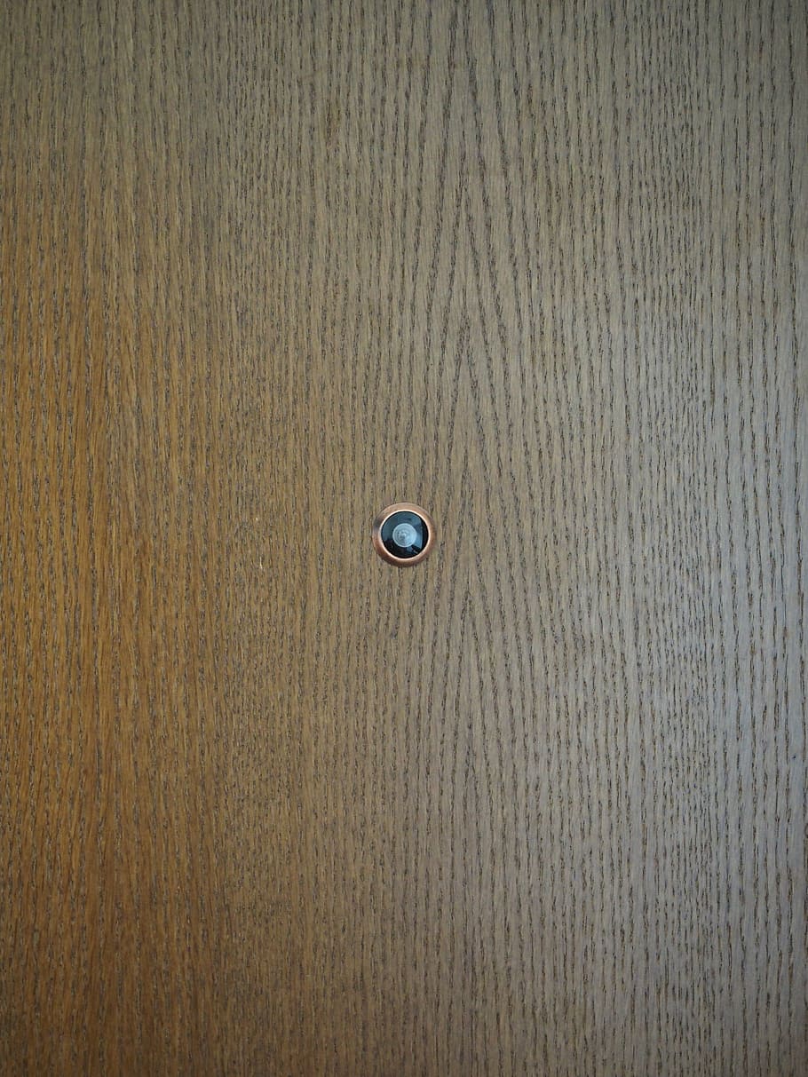 door, door spy, security, scout, protection of presence of, wide angle lens, wood - material, backgrounds, full frame, textured