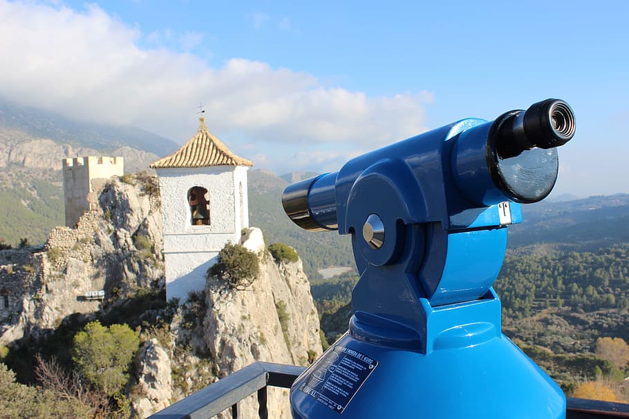 mountain, telescope, viewpoint, nature, landscape, holiday, architecture, built structure, building exterior, sky