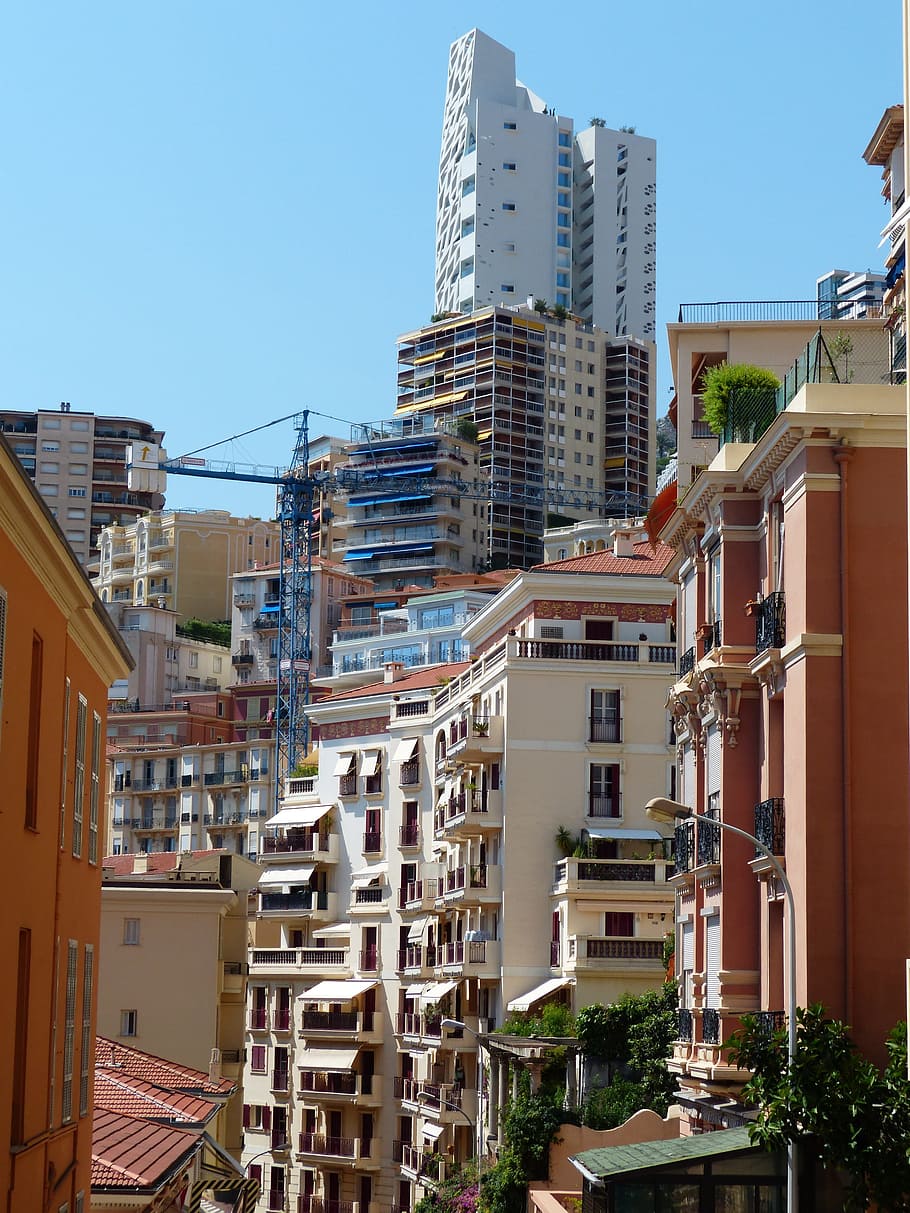 Monaco, Street, Canyons, Skyscrapers, street canyons, building, control, city, homes, living room